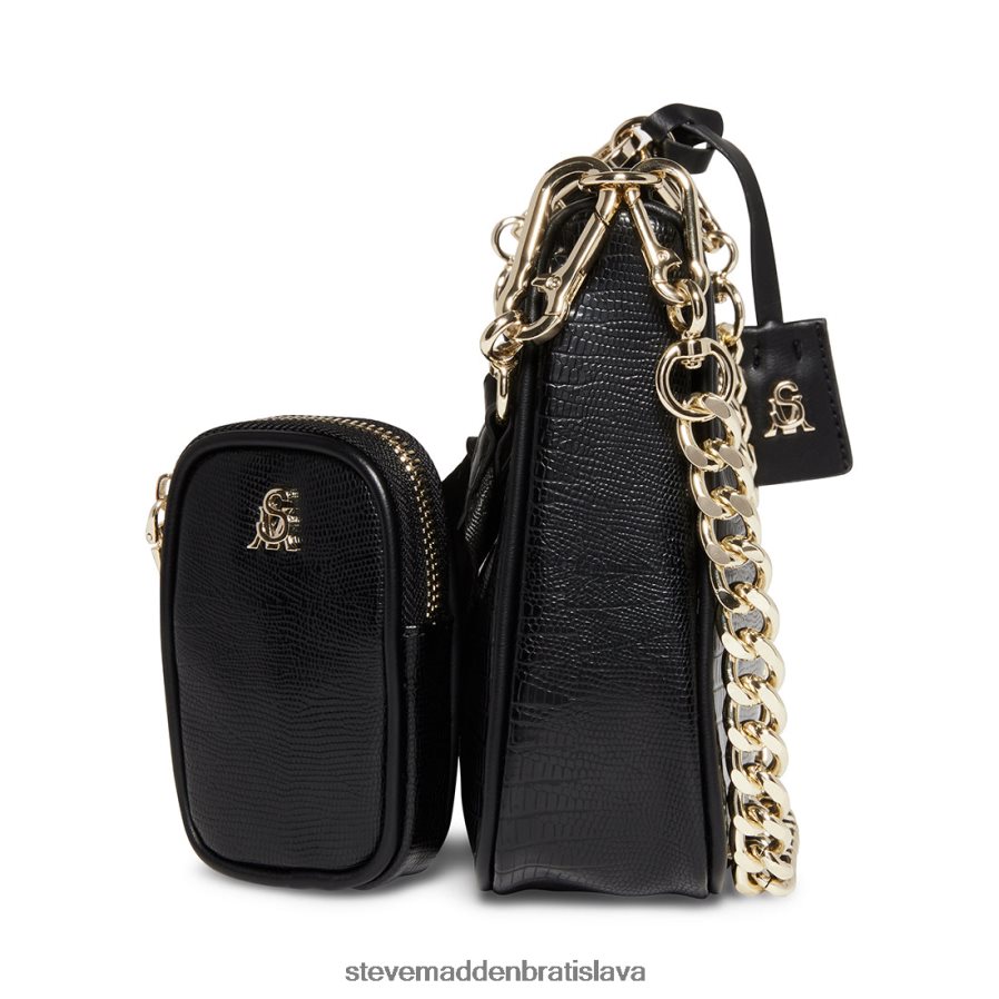 taška čierna unisex Steve Madden bvitálny jašterica 8D42H409