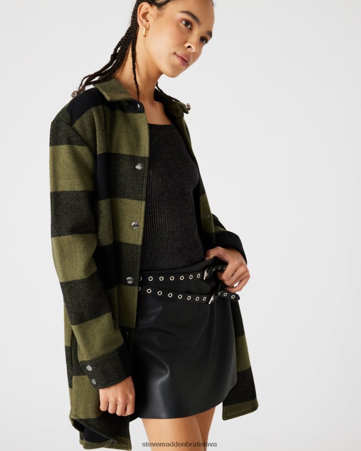 nosenie šalvia ženy Steve Madden eldridge kockovaný kabát 8D42H577