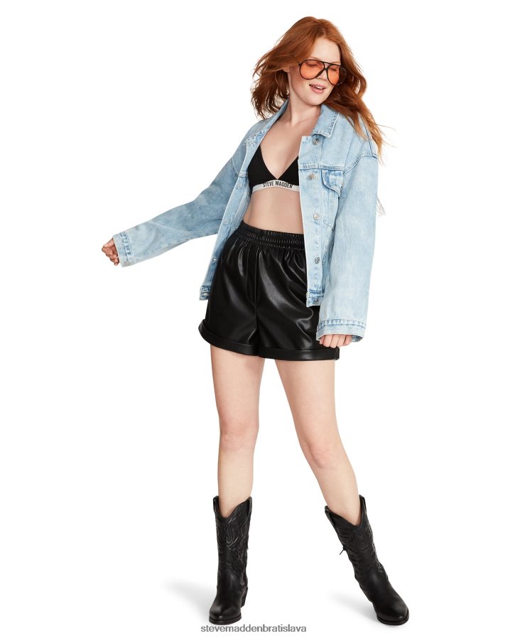 nosenie džínsová tkanina ženy Steve Madden sienna džínsová bunda kamienky 8D42H580