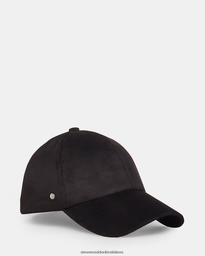 príslušenstvo čierna unisex Steve Madden bejzbalová čiapka z umelého semišu 8D42H872