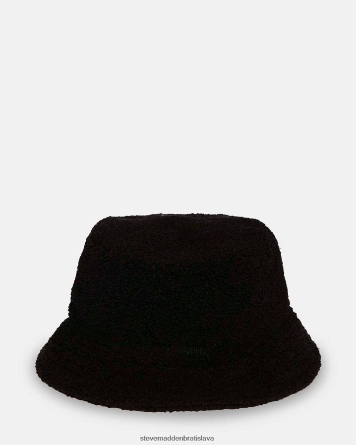 príslušenstvo čierna unisex Steve Madden pevný šerpa vedro klobúk 8D42H873