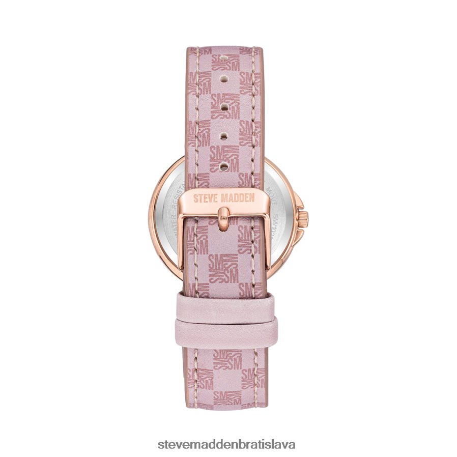 príslušenstvo Ružová unisex Steve Madden hodinky s logom bloku 8D42H823