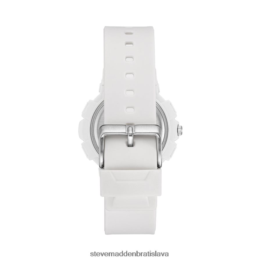 príslušenstvo biely unisex Steve Madden nadrozmerné športové hodinky 8D42H830