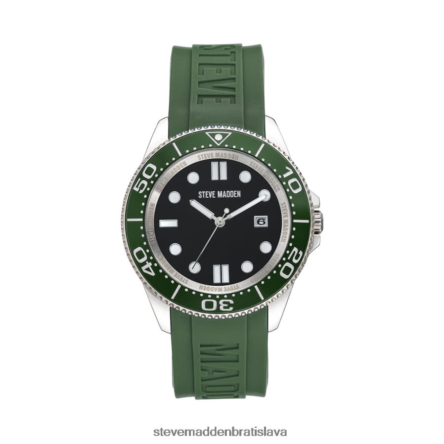 príslušenstvo zelená unisex Steve Madden pogumované smaltované puzdro na hodinky 8D42H862