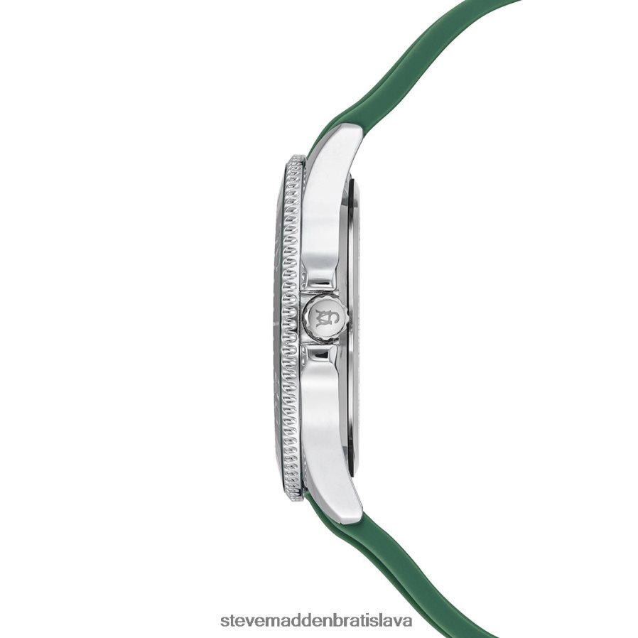 príslušenstvo zelená unisex Steve Madden pogumované smaltované puzdro na hodinky 8D42H862