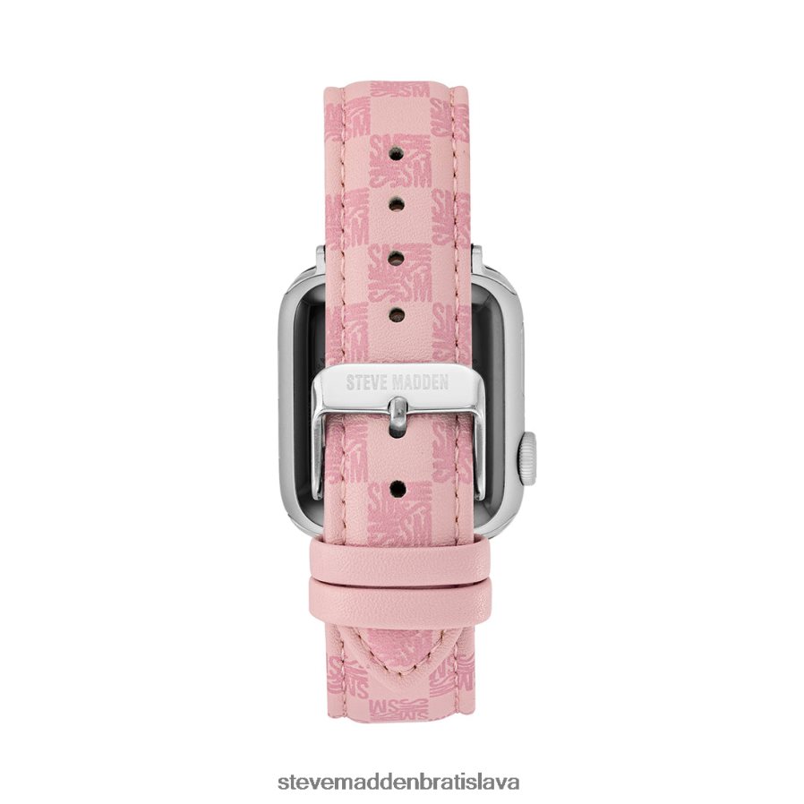 príslušenstvo Ružová unisex Steve Madden Remienok na hodinky s logom bloku hodiniek Apple 42-44 mm 8D42H839