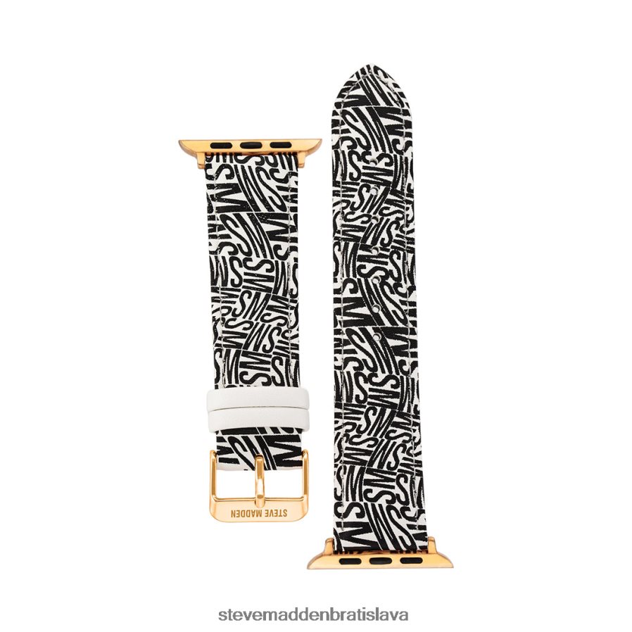 príslušenstvo čierna biela unisex Steve Madden Remienok na hodinky s logom Apple Watch 38-40 mm 8D42H841