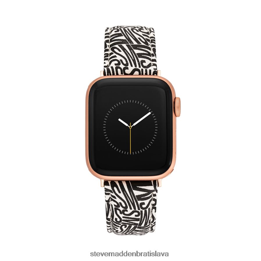 príslušenstvo čierna biela unisex Steve Madden Remienok na hodinky s logom Apple Watch 38-40 mm 8D42H841