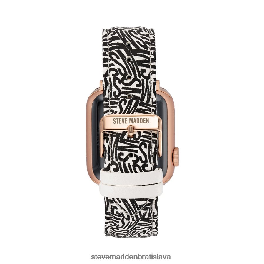 príslušenstvo čierna biela unisex Steve Madden Remienok na hodinky s logom Apple Watch 38-40 mm 8D42H841