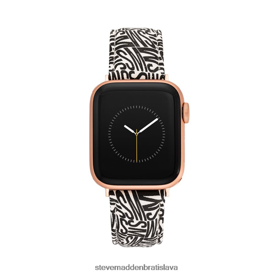 príslušenstvo čierna biela unisex Steve Madden Remienok na hodinky s logom Apple Watch 42-44 mm 8D42H840