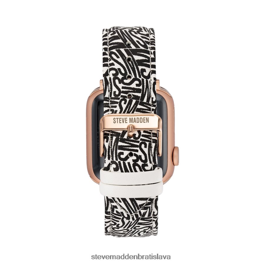 príslušenstvo čierna biela unisex Steve Madden Remienok na hodinky s logom Apple Watch 42-44 mm 8D42H840