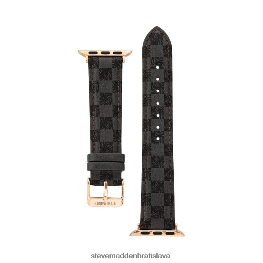 príslušenstvo sivá unisex Steve Madden Remienok na hodinky s logom bloku hodiniek Apple 42-44 mm 8D42H837