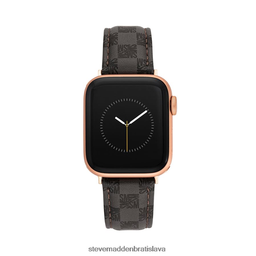 príslušenstvo sivá unisex Steve Madden Remienok na hodinky s logom bloku hodiniek Apple 42-44 mm 8D42H837