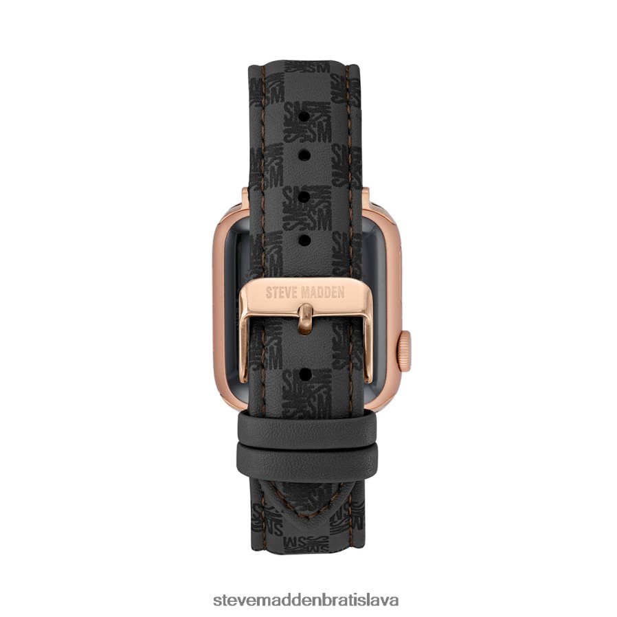 príslušenstvo sivá unisex Steve Madden Remienok na hodinky s logom bloku hodiniek Apple 42-44 mm 8D42H837