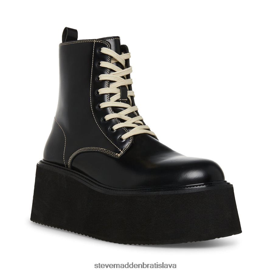 obuv čierna biela koža muži Steve Madden lazer 8D42H953