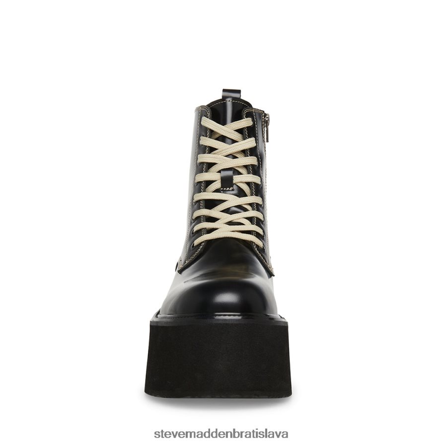 obuv čierna biela koža muži Steve Madden lazer 8D42H953