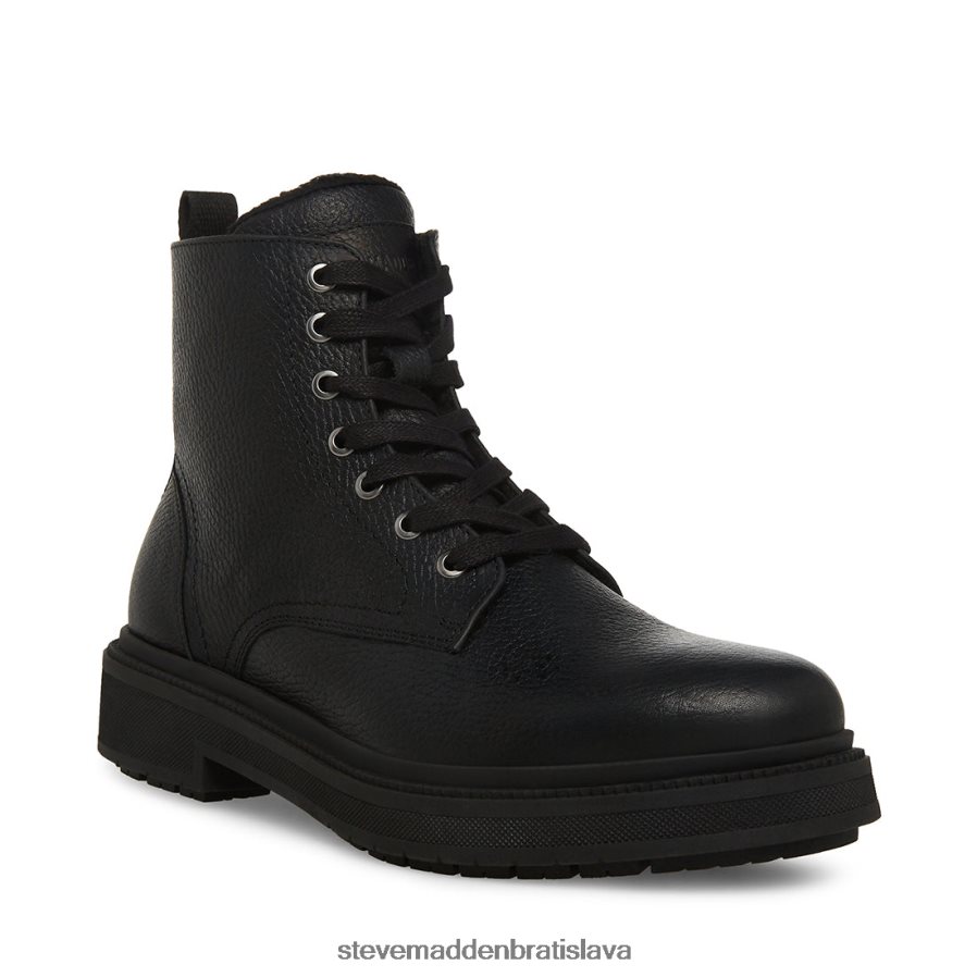 obuv čierna koža muži Steve Madden denalii 8D42H960