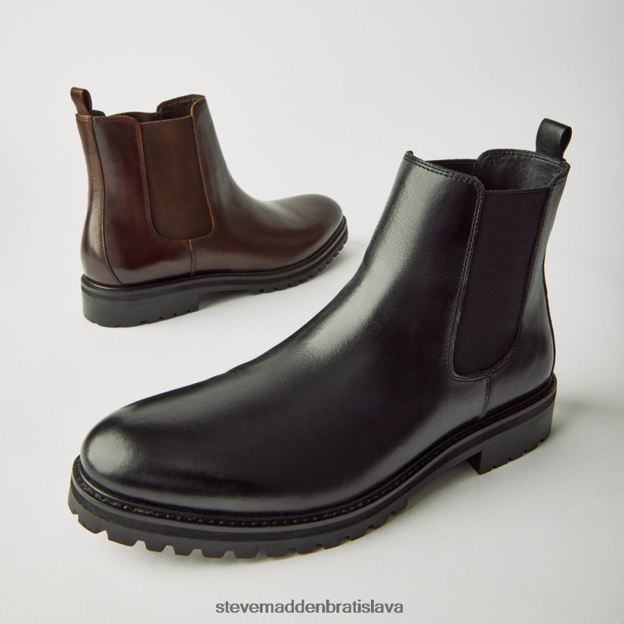 obuv čierna koža muži Steve Madden duren 8D42H966