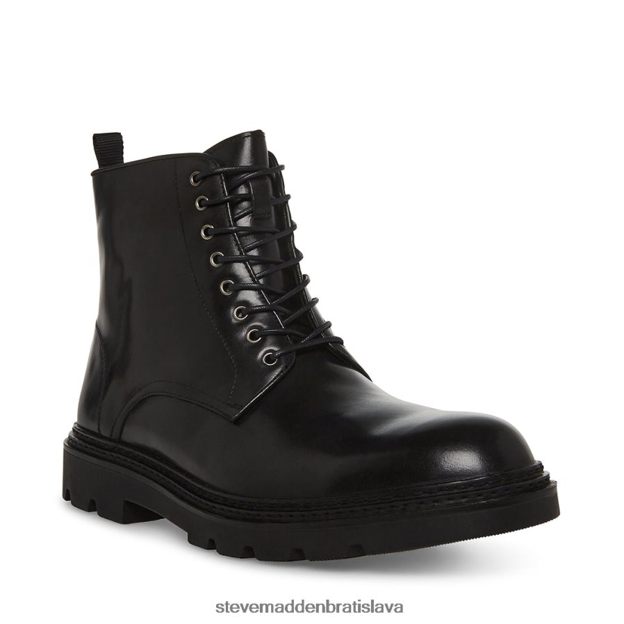 obuv čierna koža muži Steve Madden jessee 8D42H955