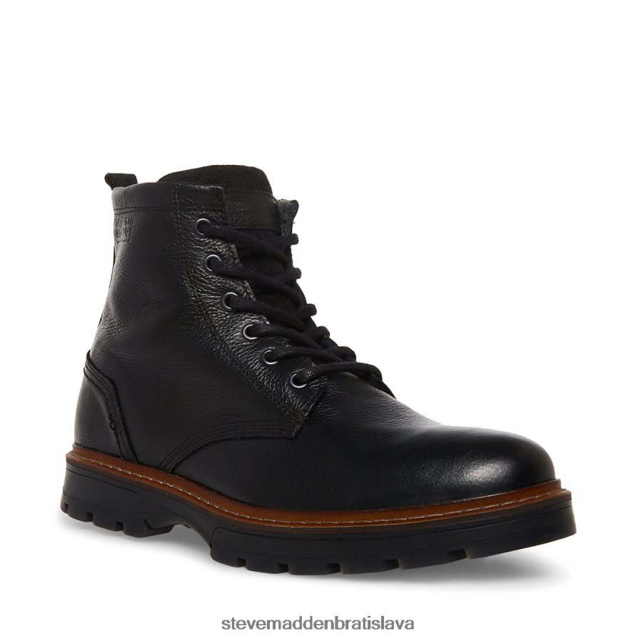 obuv čierna koža muži Steve Madden lucius 8D42H974