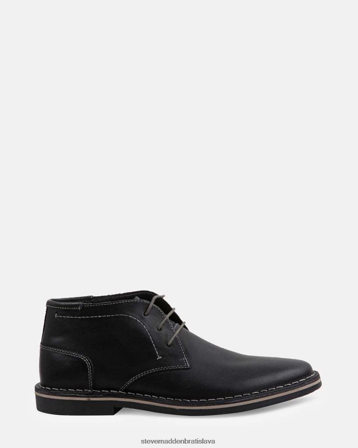 obuv čierna koža muži Steve Madden načúvať 8D42H937