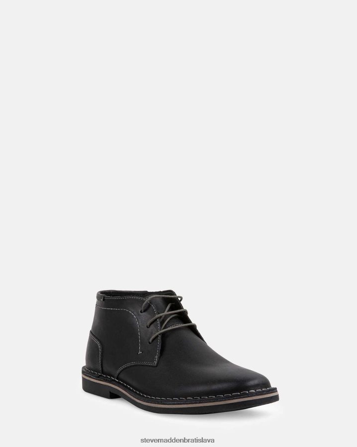obuv čierna koža muži Steve Madden načúvať 8D42H937