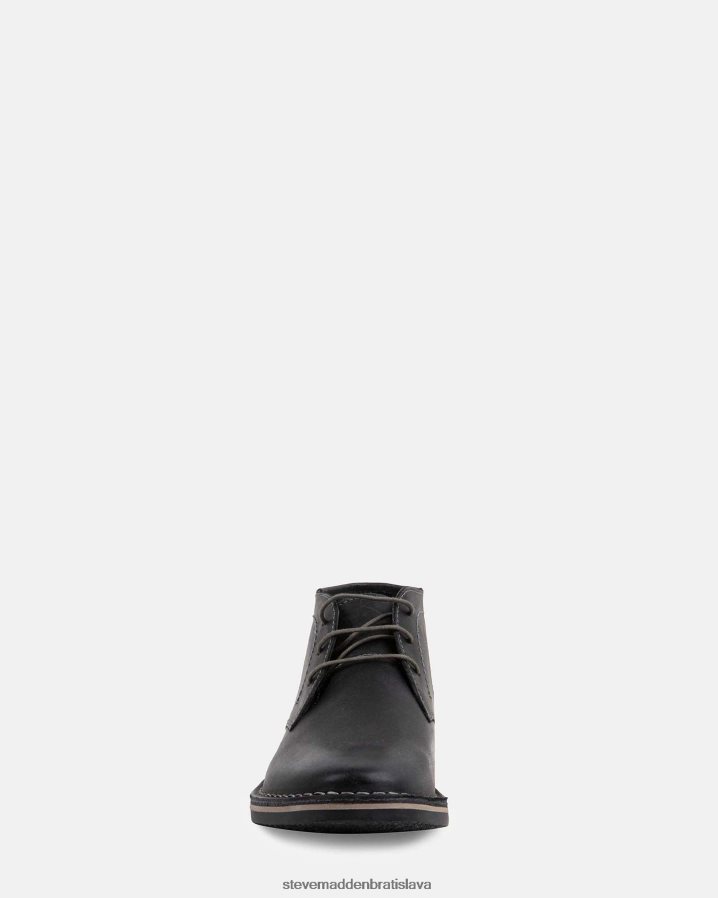 obuv čierna koža muži Steve Madden načúvať 8D42H937