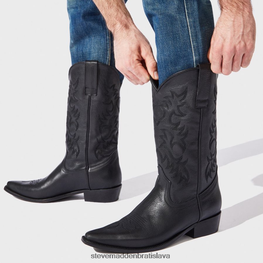 obuv čierna koža muži Steve Madden reyy 8D42H943
