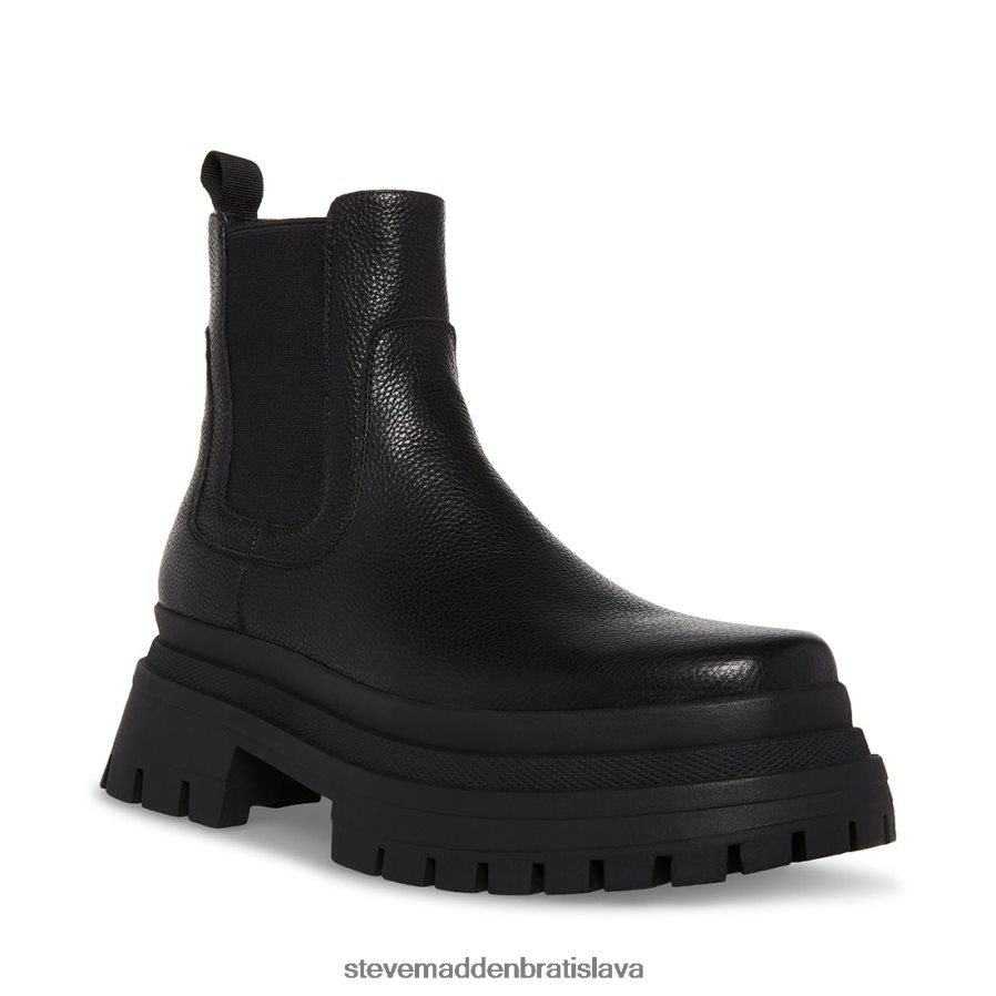 obuv čierna koža muži Steve Madden zap 8D42H931
