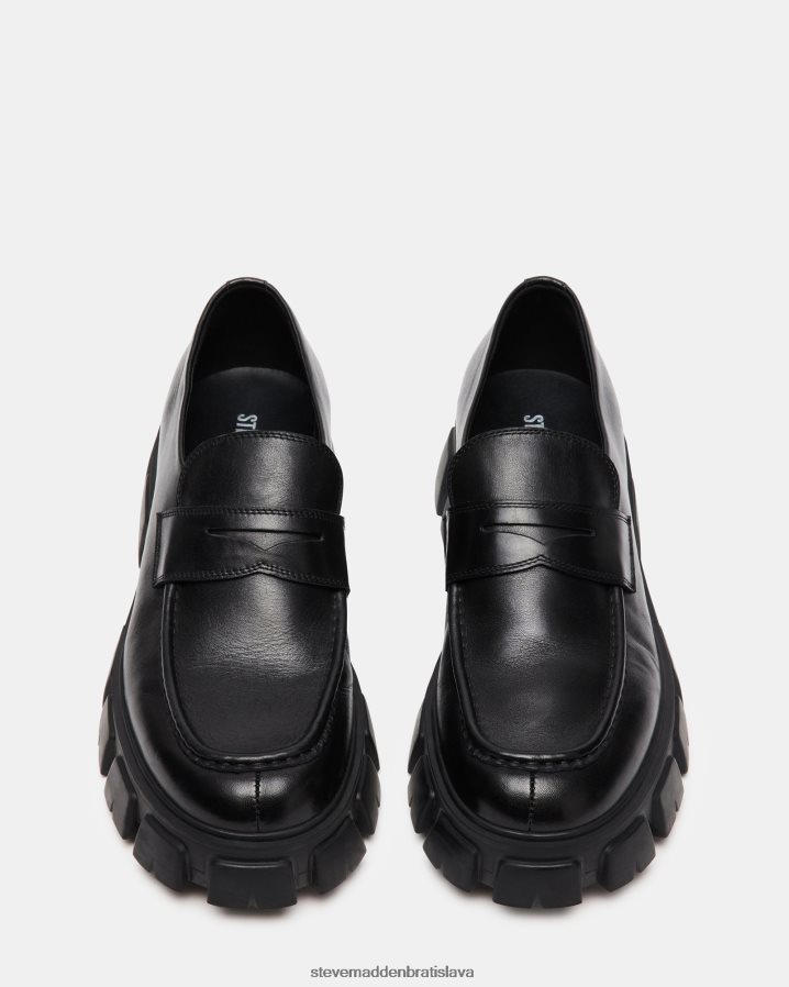 obuv čierna koža muži Steve Madden centro 8D42H982