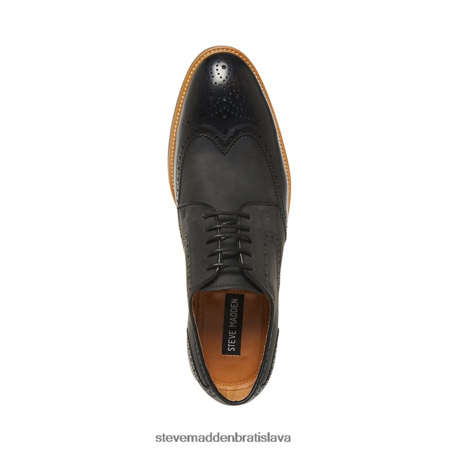 obuv čierna koža muži Steve Madden kadynn 8D42H1039