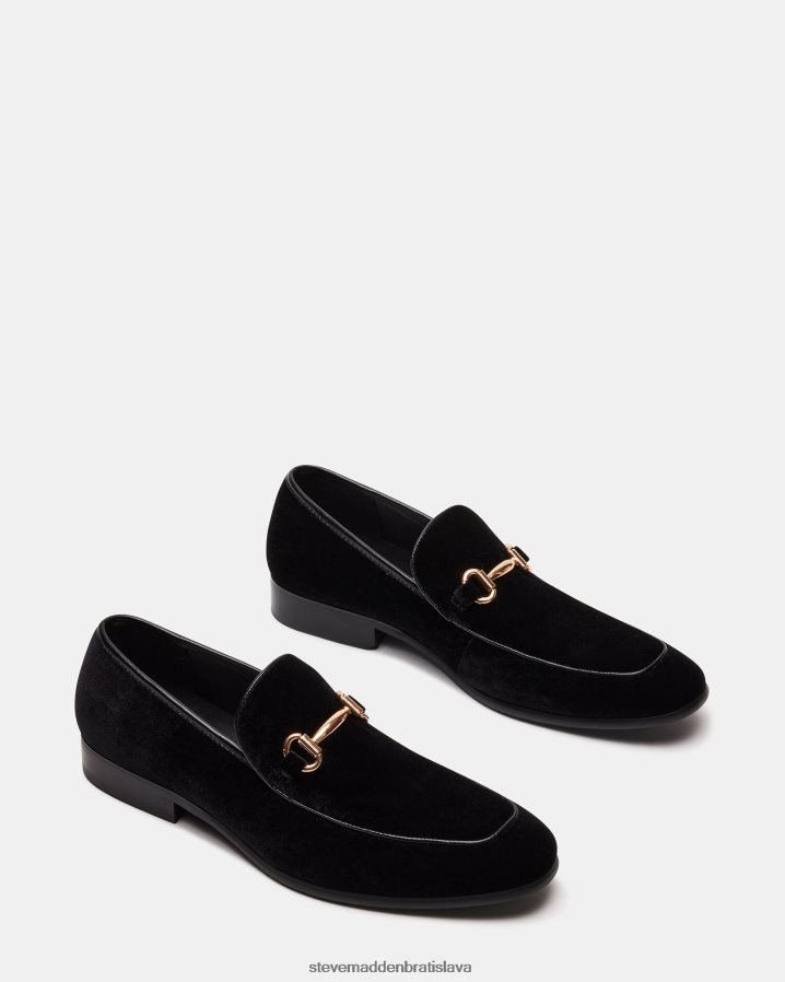obuv čierny zamat muži Steve Madden diego-v 8D42H981