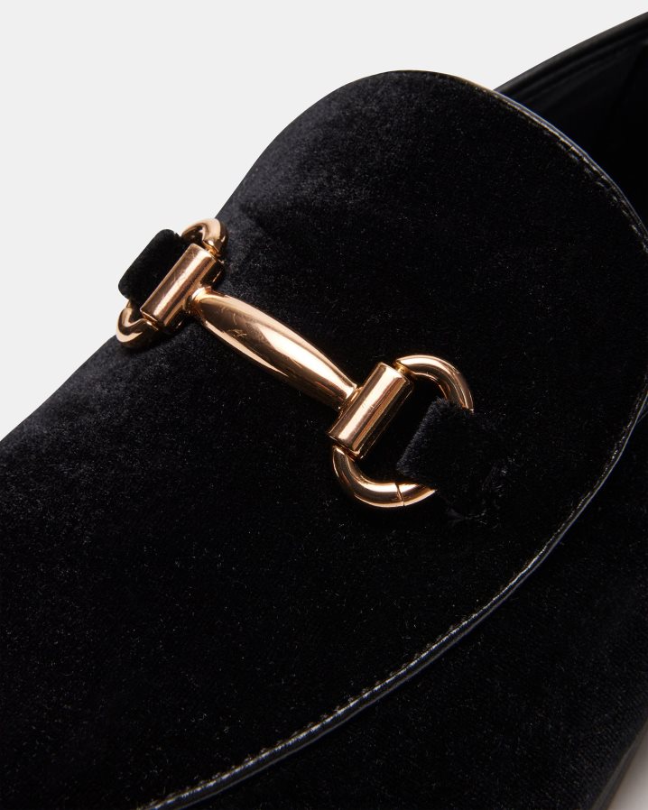 obuv čierny zamat muži Steve Madden diego-v 8D42H981