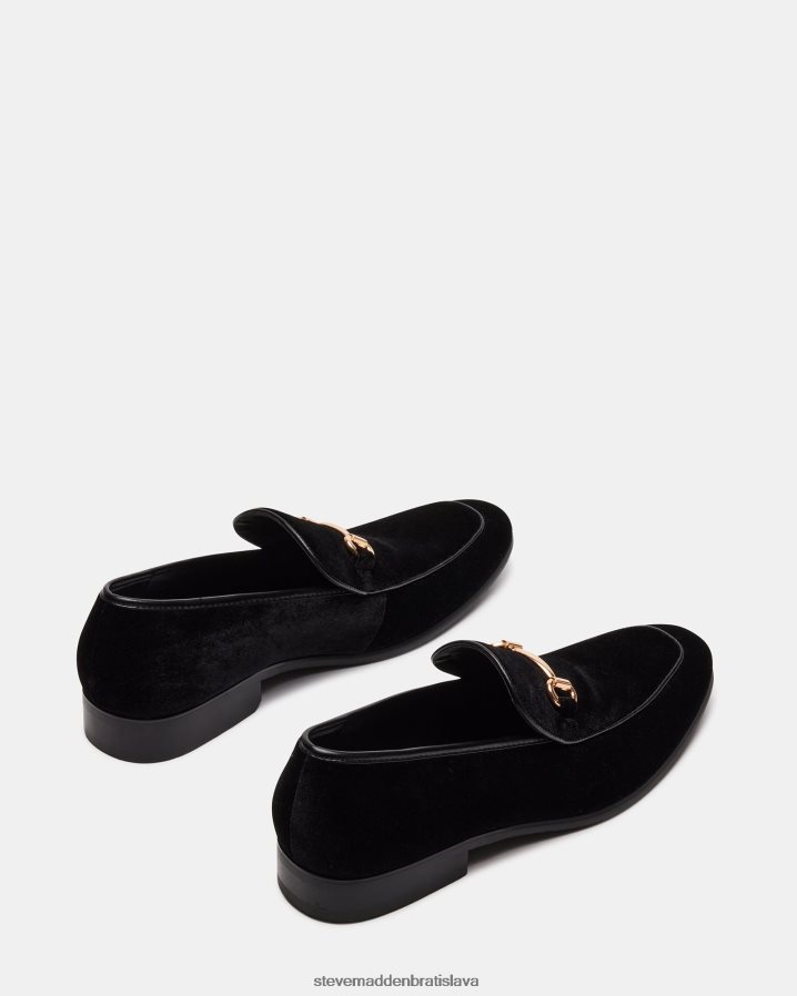 obuv čierny zamat muži Steve Madden diego-v 8D42H981