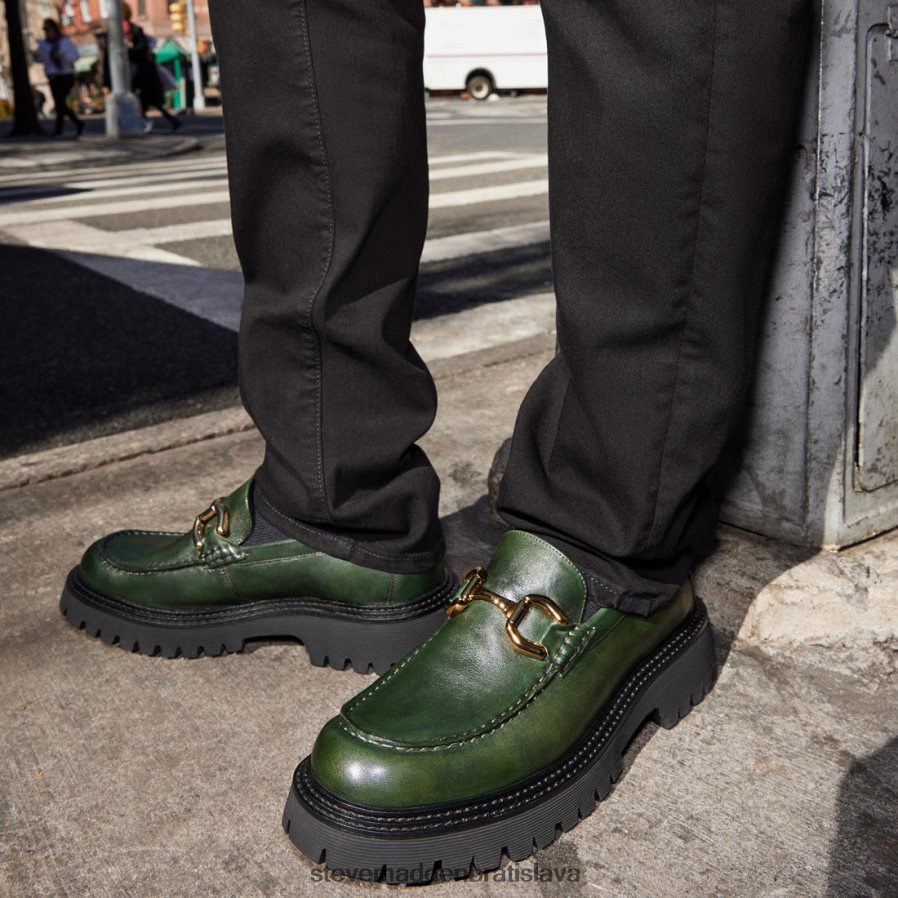 obuv zelená koža muži Steve Madden zylo 8D42H1013