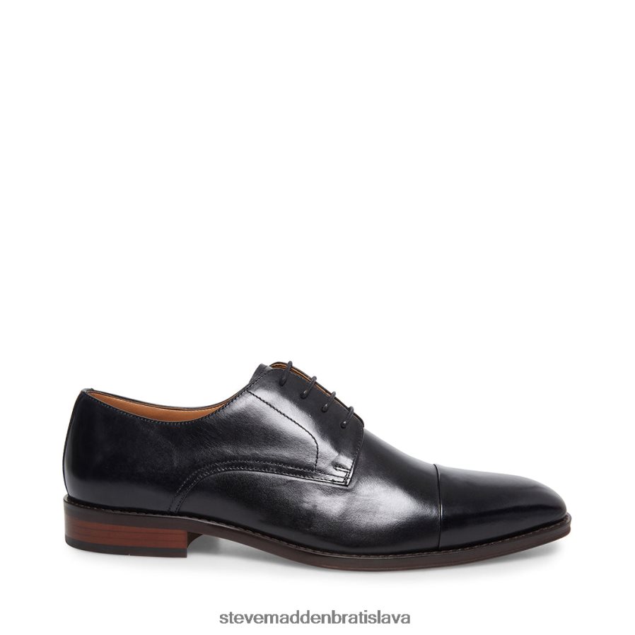obuv čierna koža muži Steve Madden zápletka 8D42H1044