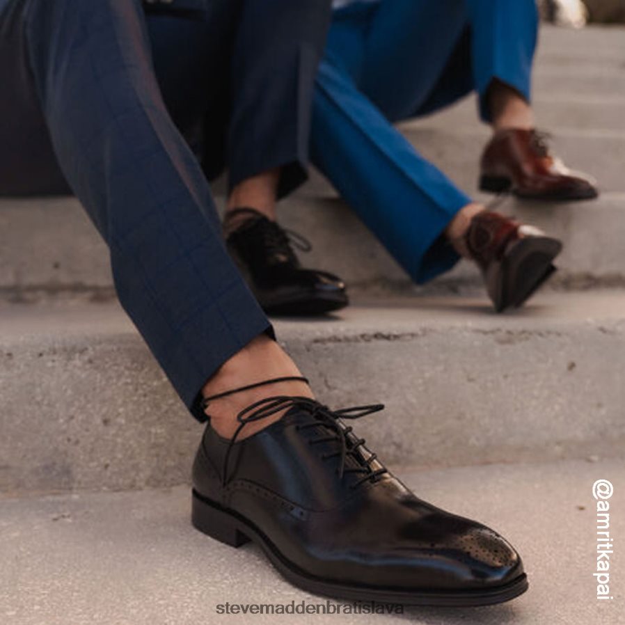 obuv čierna koža muži Steve Madden zate 8D42H1055