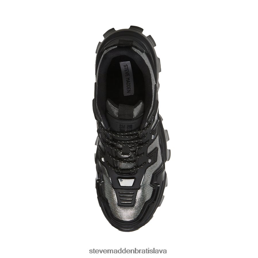 obuv čierna strieborná muži Steve Madden ponce 8D42H899